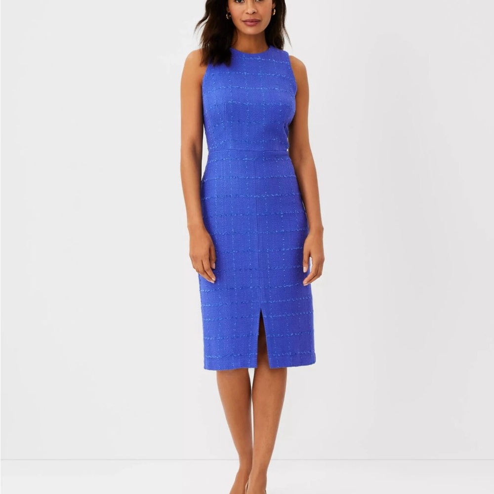 Ann Taylor Blue Midi Dress